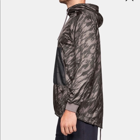 NWT UA SPORTSTYLE LONGLINE ANORAK mens size Large - Picture 8 of 8